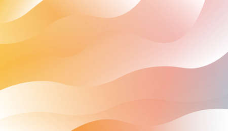 Blurred Decorative Design In Modern Style With Wave, Curve Lines. For Design, Presentation, Business. Vector Illustration with Color Gradientのイラスト素材