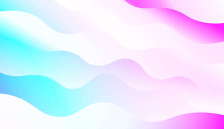 Blurred Decorative Design In Modern Style With Wave, Curve Lines. For Design, Presentation, Business. Vector Illustration with Color Gradientのイラスト素材