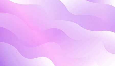 Wavy Background. For Futuristic Ad, Booklets. Vector Illustration with Color Gradientのイラスト素材
