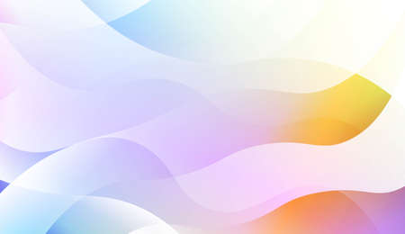Abstract Background With Wave Gradient Shape. For Creative Templates, Cards, Color Covers Set. Vector Illustration with Color Gradientのイラスト素材
