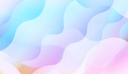 Wave Abstract Background with line, geometric shape. Creative Gradient Background. For Greeting Card, Brochure, Banner Calendar. Vector Illustrationのイラスト素材