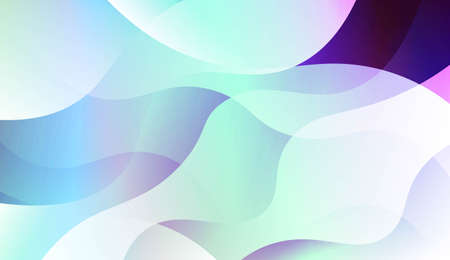 Template Background With Wave Geometric Shape. For Template Cell Phone Backgrounds. Vector Illustration with Color Gradientのイラスト素材