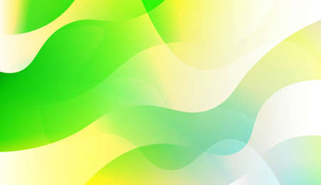 Geometric wave shape with Smooth Abstract Colorful Gradient Backgrounds. For Brochure, Banner, Wallpaper, Mobile Screen. Vector Illustrationのイラスト素材