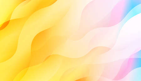 Wavy Background. Soft Color Gradient Background. For Greeting Card, Flyer, Invitation. Vector Illustrationのイラスト素材