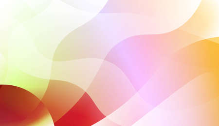 Geometric Wave Shape with Colorful Gradient Color Background Wallpaper. For Your Design Ad, Banner, Cover Page. Vector Illustrationのイラスト素材