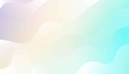Wave Modern Background. For Business Presentation Wallpaper, Flyer, Cover. Vector Illustration with Color Gradientのイラスト素材