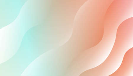 Template Background With Wave Geometric Shape. For Design, Presentation, Business. Vector Illustration with Color Gradientのイラスト素材
