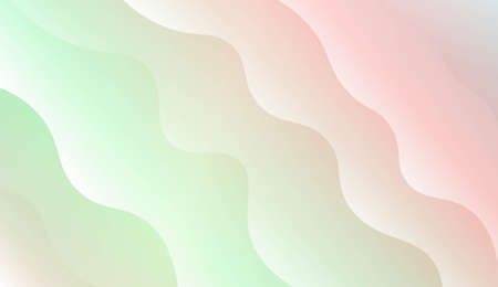 Template Background With Wave Geometric Shape. For Design, Presentation, Business. Vector Illustration with Color Gradientのイラスト素材