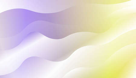 Wave Modern Background. For Business Presentation Wallpaper, Flyer, Cover. Vector Illustration with Color Gradientのイラスト素材