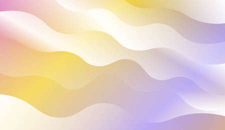 Futuristic Color Design Geometric Wave Shape. For Business Presentation Wallpaper, Flyer, Cover. Vector Illustration with Color Gradientのイラスト素材