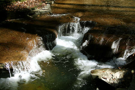 Close up of beautiful waterfall.の写真素材
