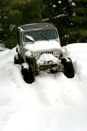 Stuck in the Snowの写真素材