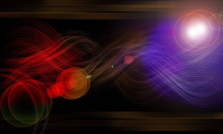 Fiber Glow and backlight on the right effect black background of neon  の写真素材