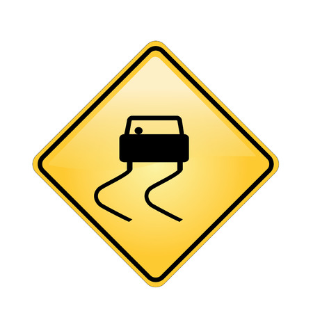 road signs and symbols with white backgroundのイラスト素材