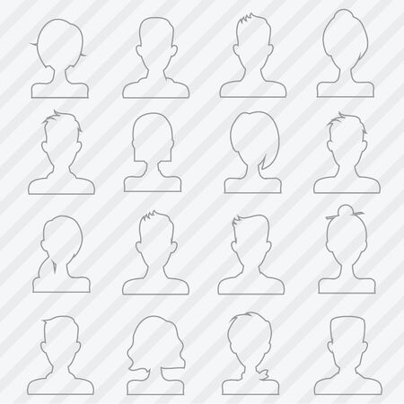 Character or people avatar icons vector illustrationのイラスト素材
