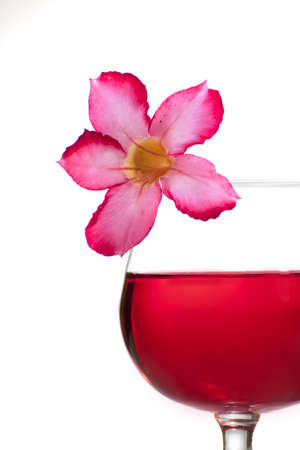 Red wine glass over  backgroundの写真素材