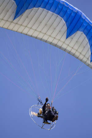 The para-gliding motorのeditorial素材