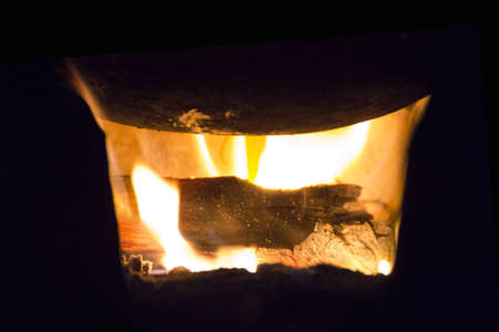 Hot flames backgroundの写真素材