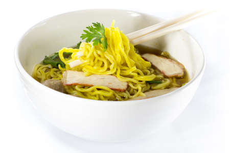 Yellow noodles  deliciousの写真素材