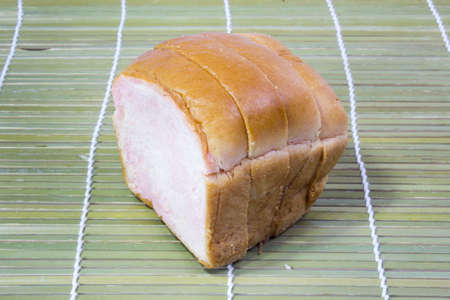 Sliced Wheat Bread on  backgroundの写真素材