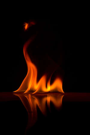 Fire flames on a  backgroundの写真素材
