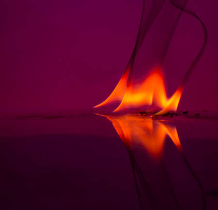 Fire flames on a  backgroundの写真素材