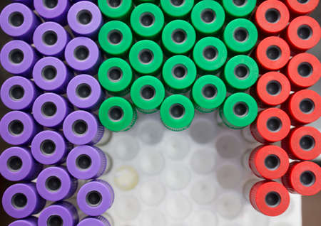 microbiological pipette in the genetic laboratory colorの写真素材