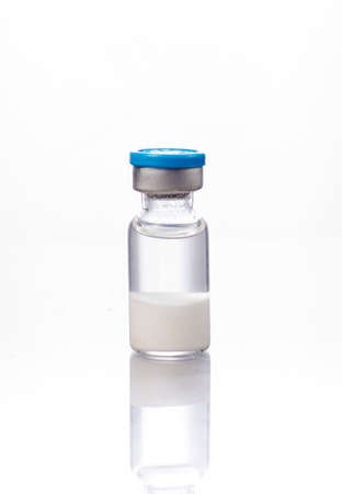 Medical ampoules  isolated on whiteの写真素材