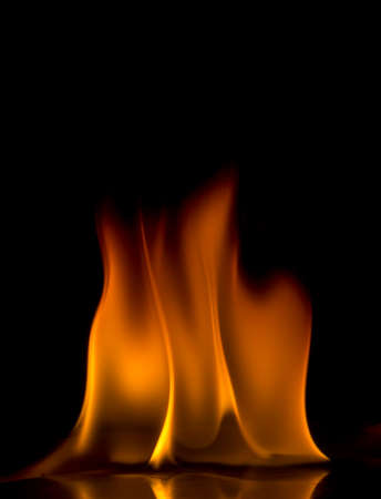 Fire flames on a background