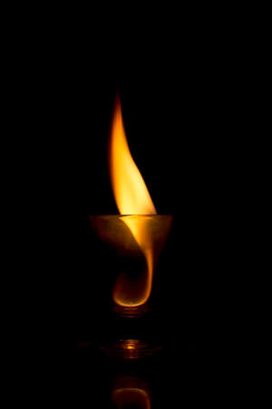 Tequila on fire backgroundの写真素材