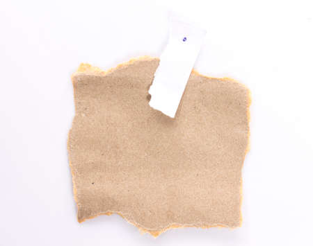 Note paper paper on white backgroundの写真素材