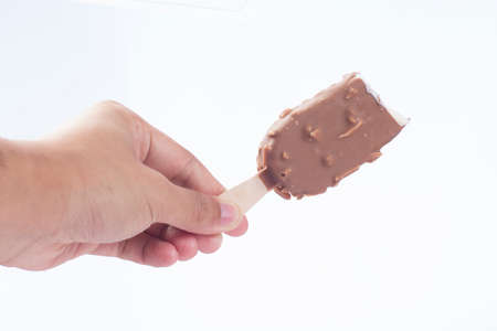 ice cream isolated on white backgroundの写真素材