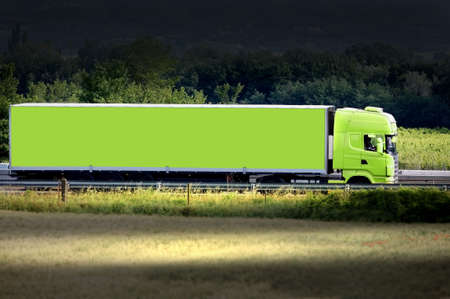 green truckの写真素材