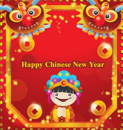 Happy Chinese new yearの写真素材