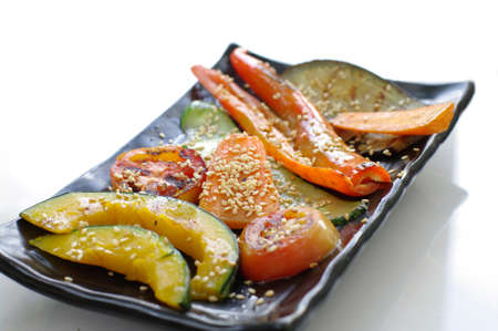 grill vegetable isolatedの写真素材