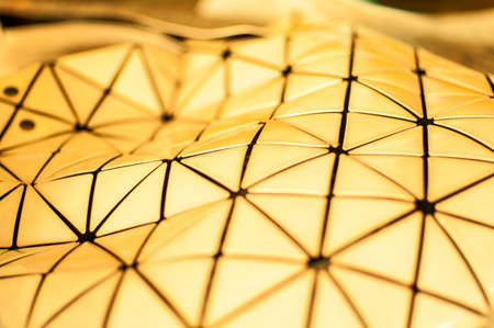 gold polygon textureの写真素材