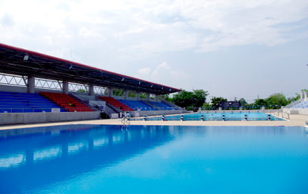 sports competition standard Swimming and diving Poolのeditorial素材