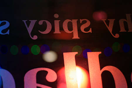 abstract spicy typography with light backgroundの写真素材