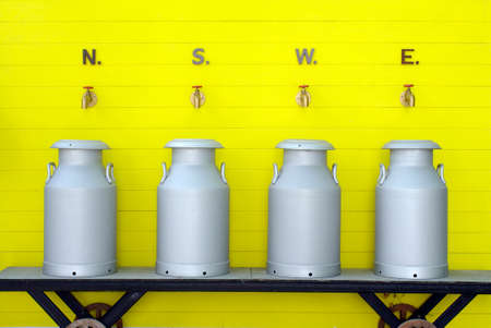 dairy product industry milk aluminuim can tankの写真素材