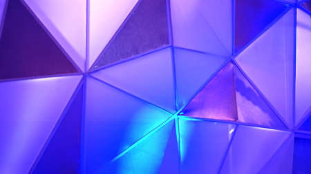 abstract polygon structure with blue blue backgroundの写真素材