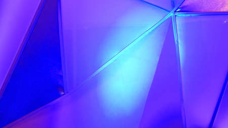 abstract polygon structure with blue blue backgroundの写真素材