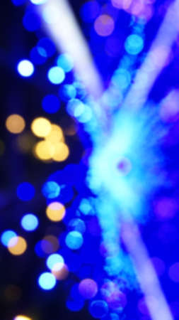 blur blue ice light illuminated abstract backgroundの写真素材