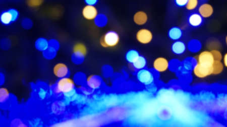 blur blue ice light illuminated abstract backgroundの写真素材