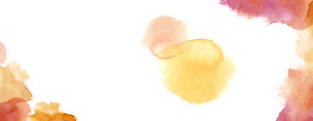watercolor background with copy space in warm red earth toneの写真素材