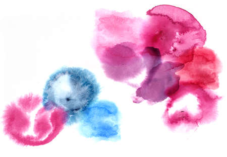 Hand paint watercolor painting illustration texture background の写真素材
