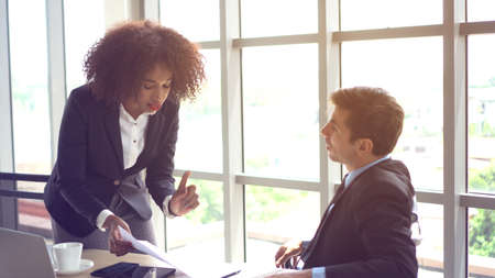 Diversity at work prefessional opinion conflict arguementの写真素材