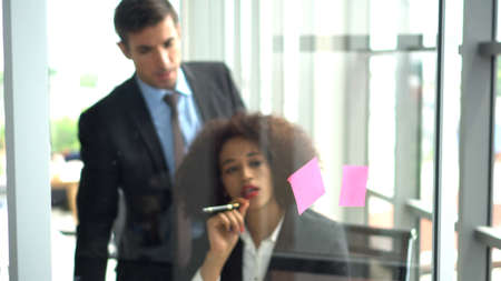 African and international professional colleague brainstrom marketing plan