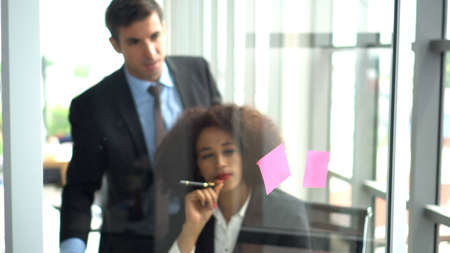 African and international professional colleague brainstrom marketing planの写真素材