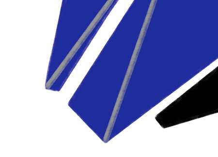 Blue grey black Geometric shape minimal style element hand drawing illustration