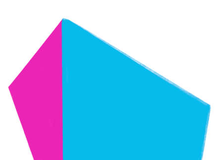 Neon tokyo pink modern banner text box geometric architecture perspective 3D style hand draw illustrationの写真素材